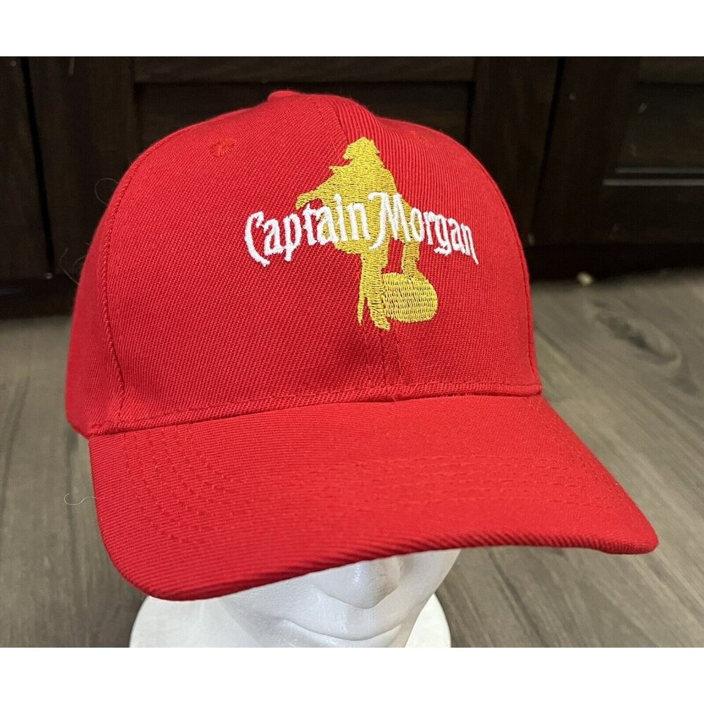 Captain Morgan Hat Red Adjustable Embroidered